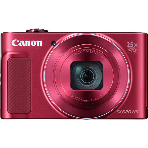 Canon PowerShot SX620 HS Digital Camera (Red) - 1073C001